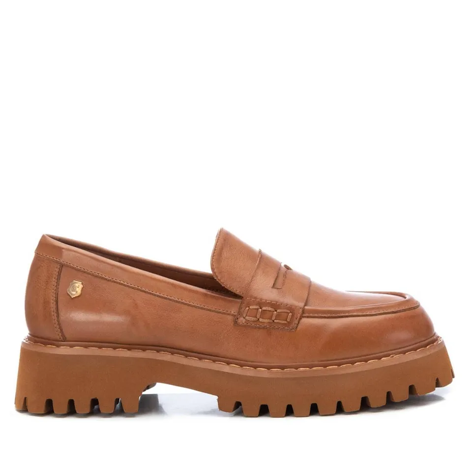 Carmela 16106802 mocassins cuir marron plat