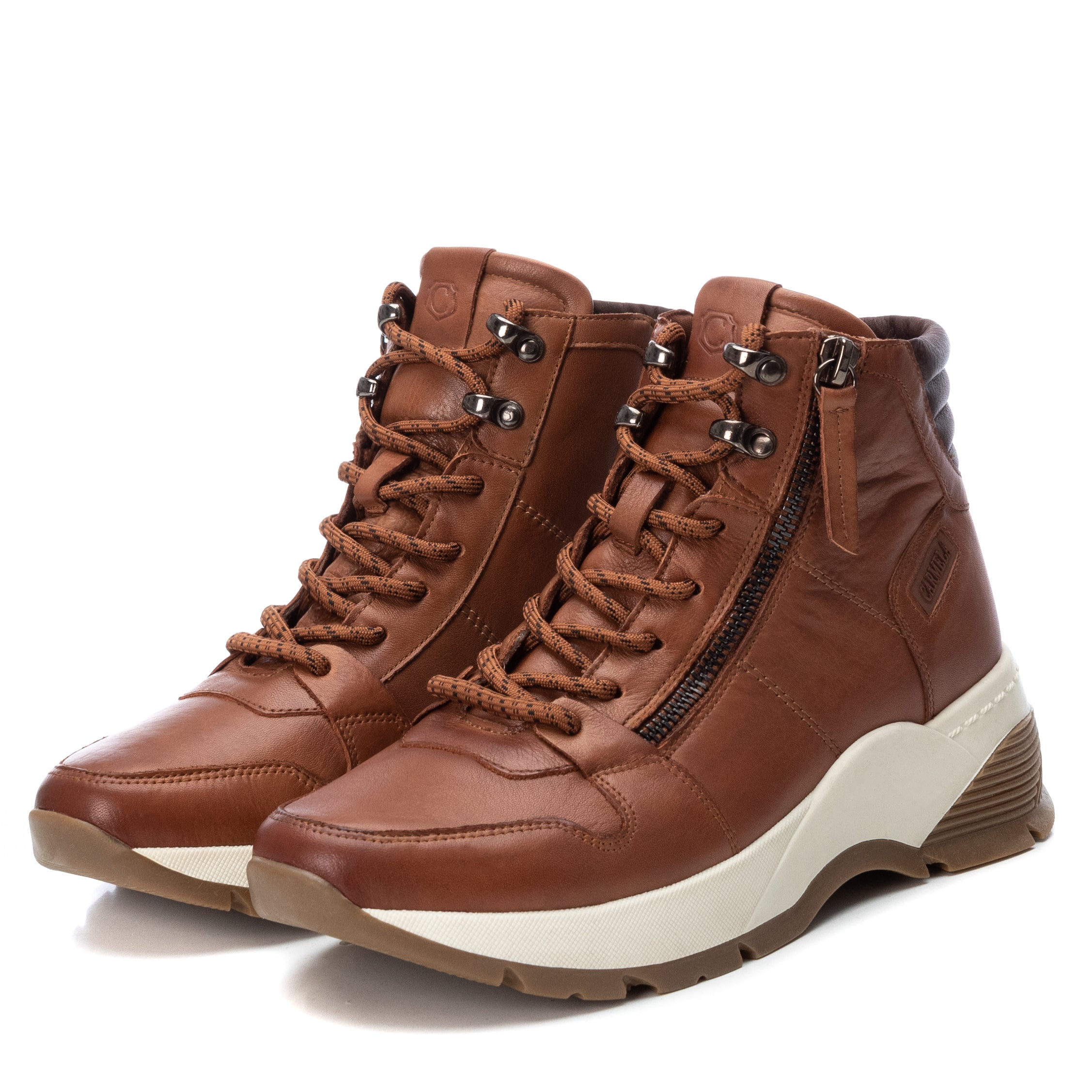 Carmela 16022103 baskets montantes femme marron cuir