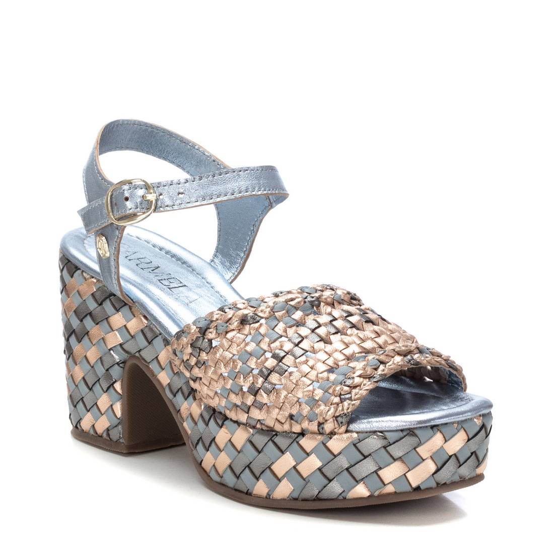 Carmela 16222403 sandale talon bleu jean