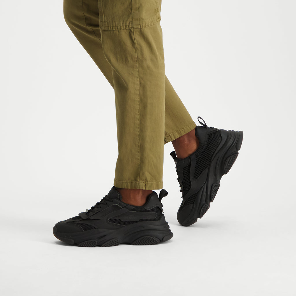 Steve Madden Possess baskets homme noires semelle épaisse
