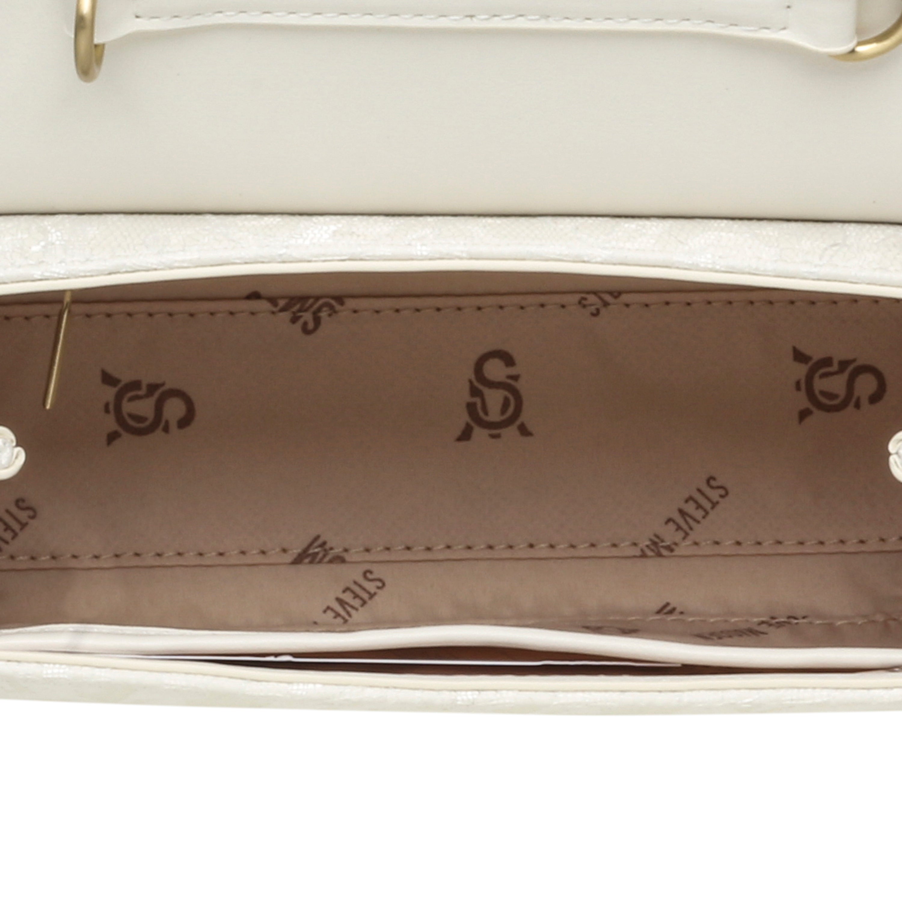 Steve Madden Bnylah sac bandoulière blanc doré