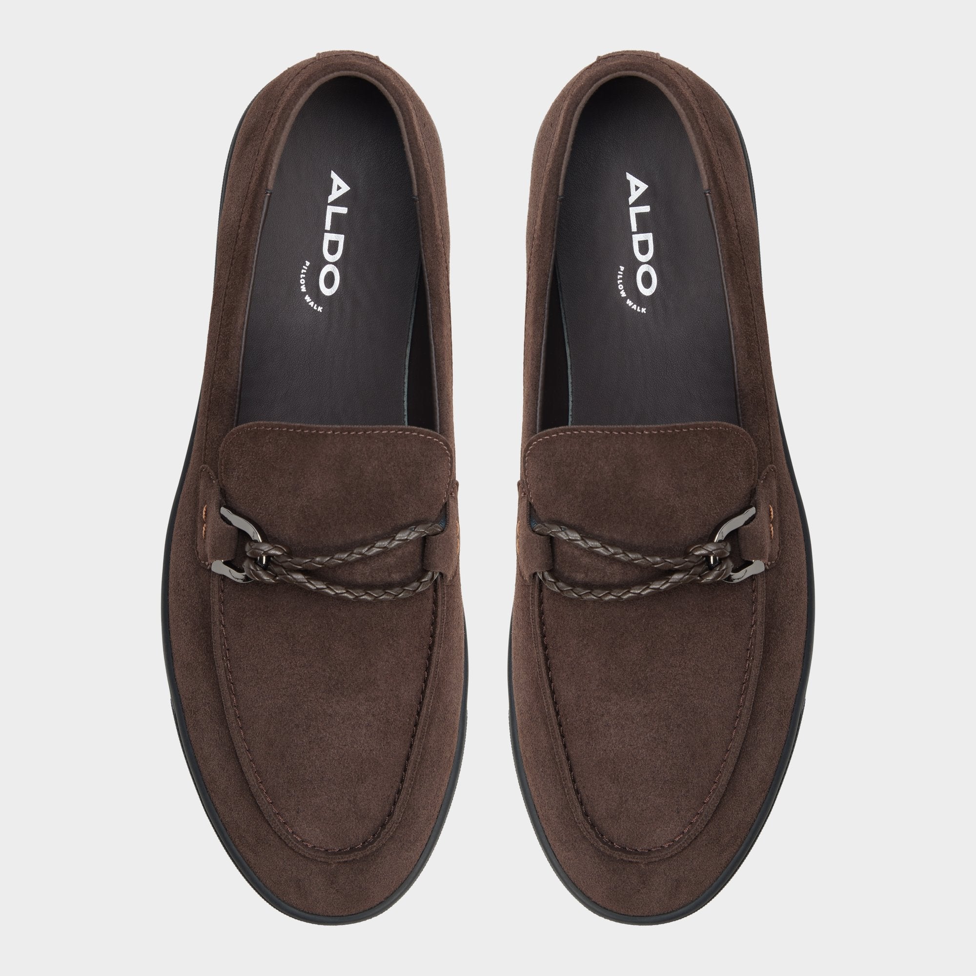 ALDO Patten mocassins à talon daim marron