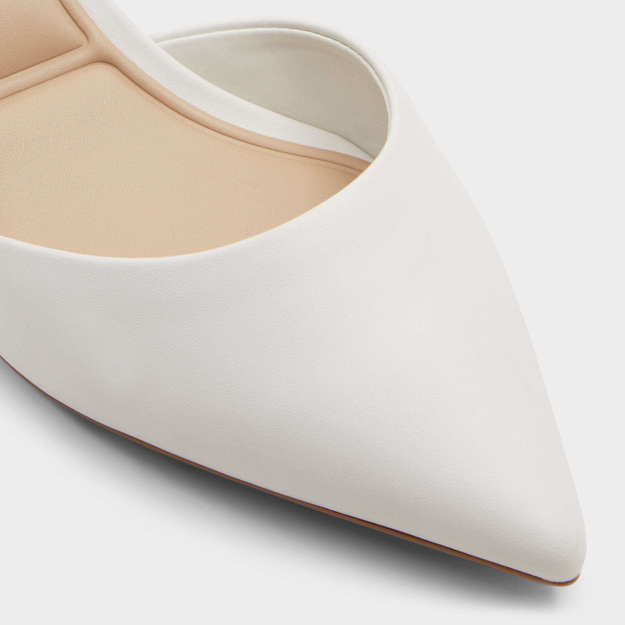 ALDO Uneral escarpin d'orsay talon bloc blanc