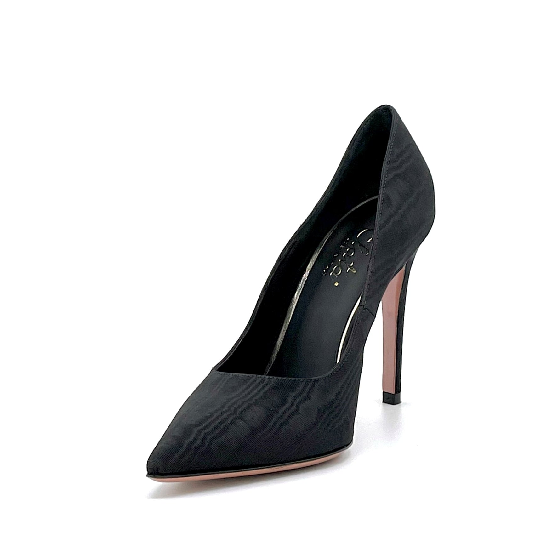 ELATA 52555 escarpins tissu noir talon 10,5 cm