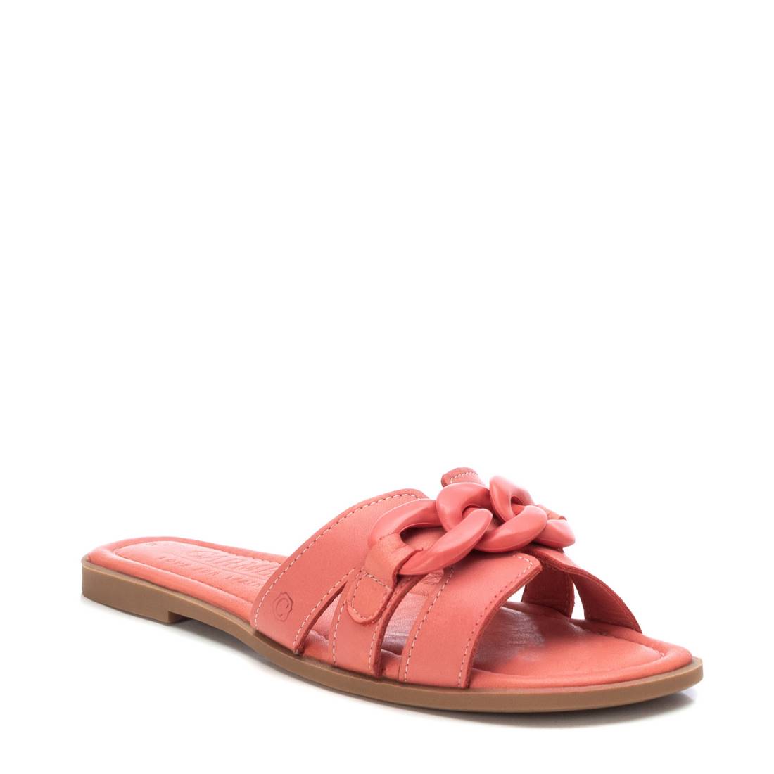 Carmela 16054311 sandales cuir rouge plates
