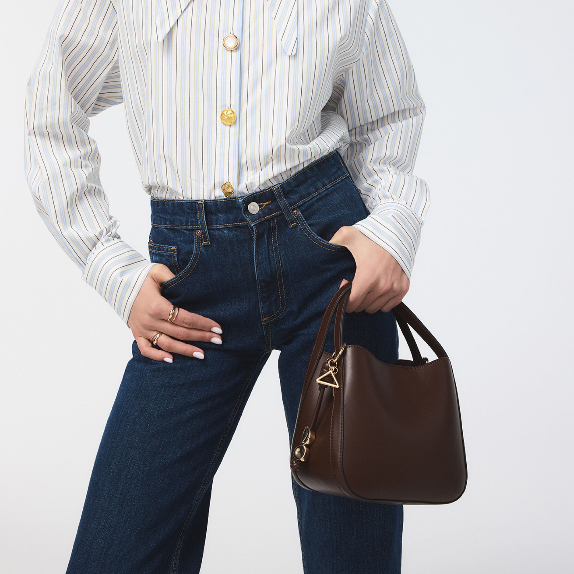 ALDO Auralilyy sac main marron classique