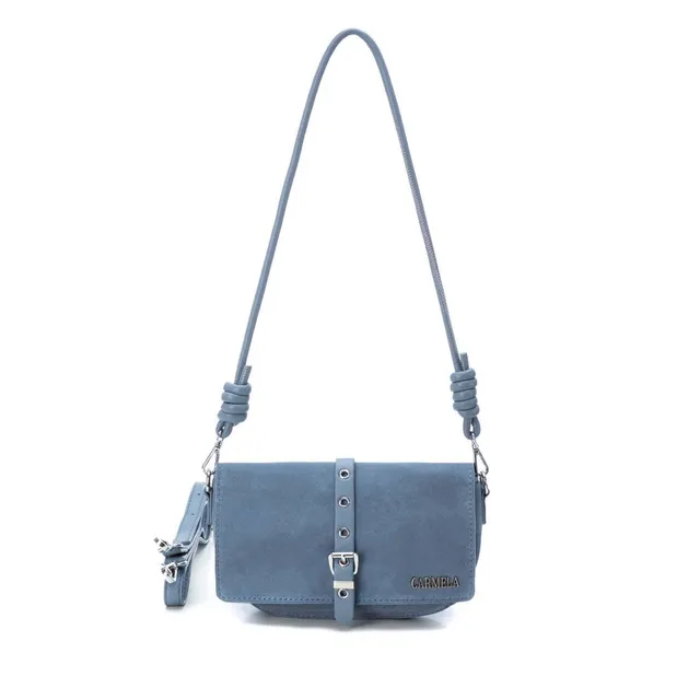 Carmela 18604705 sac cuir bleu bandoulière 23 cm