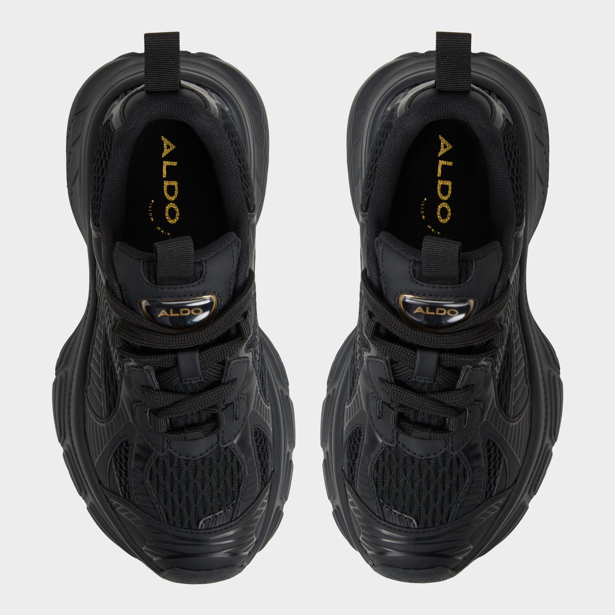 ALDO Powerplay baskets noires maille respirante