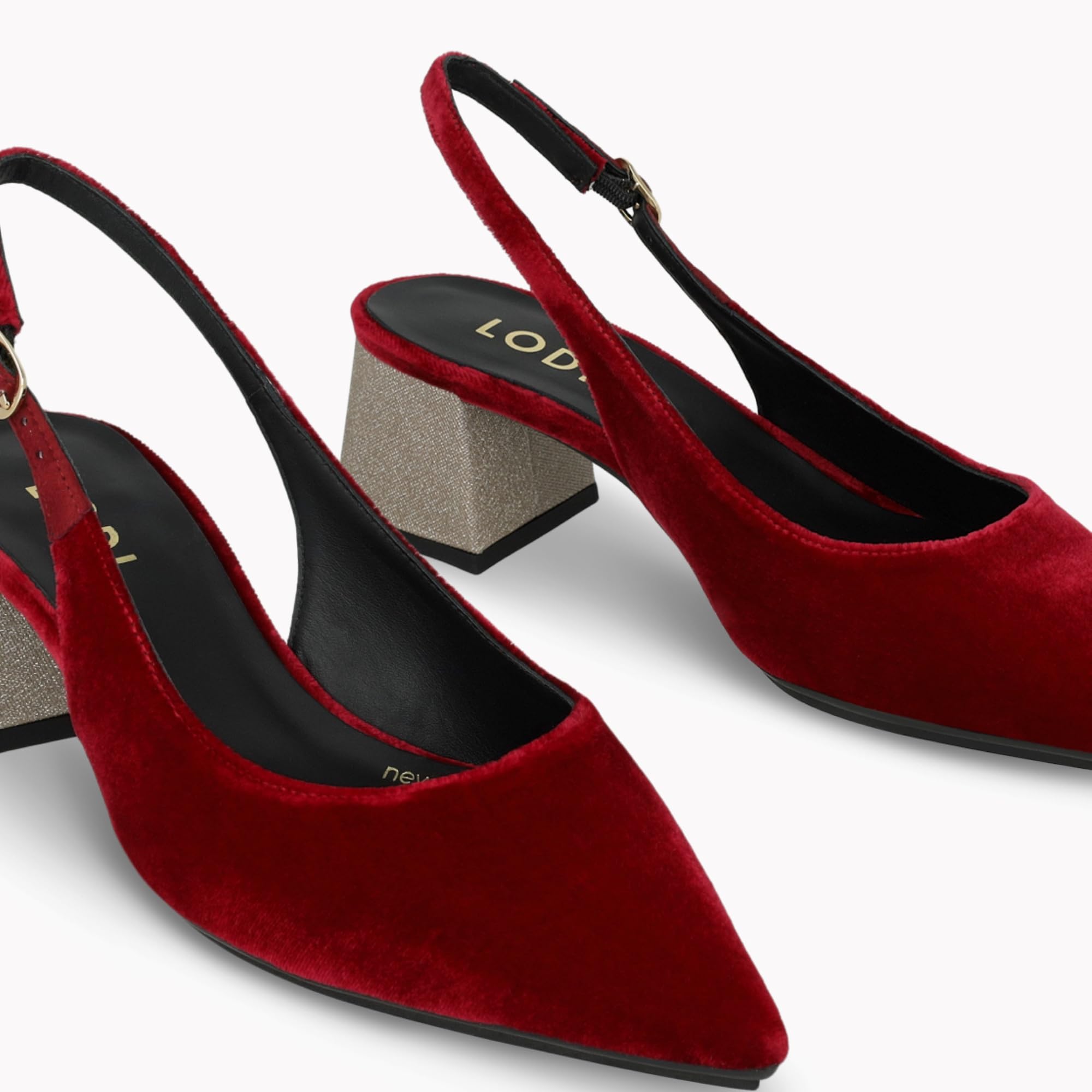LODI Cherri-Te escarpins rouges cuir talon fin