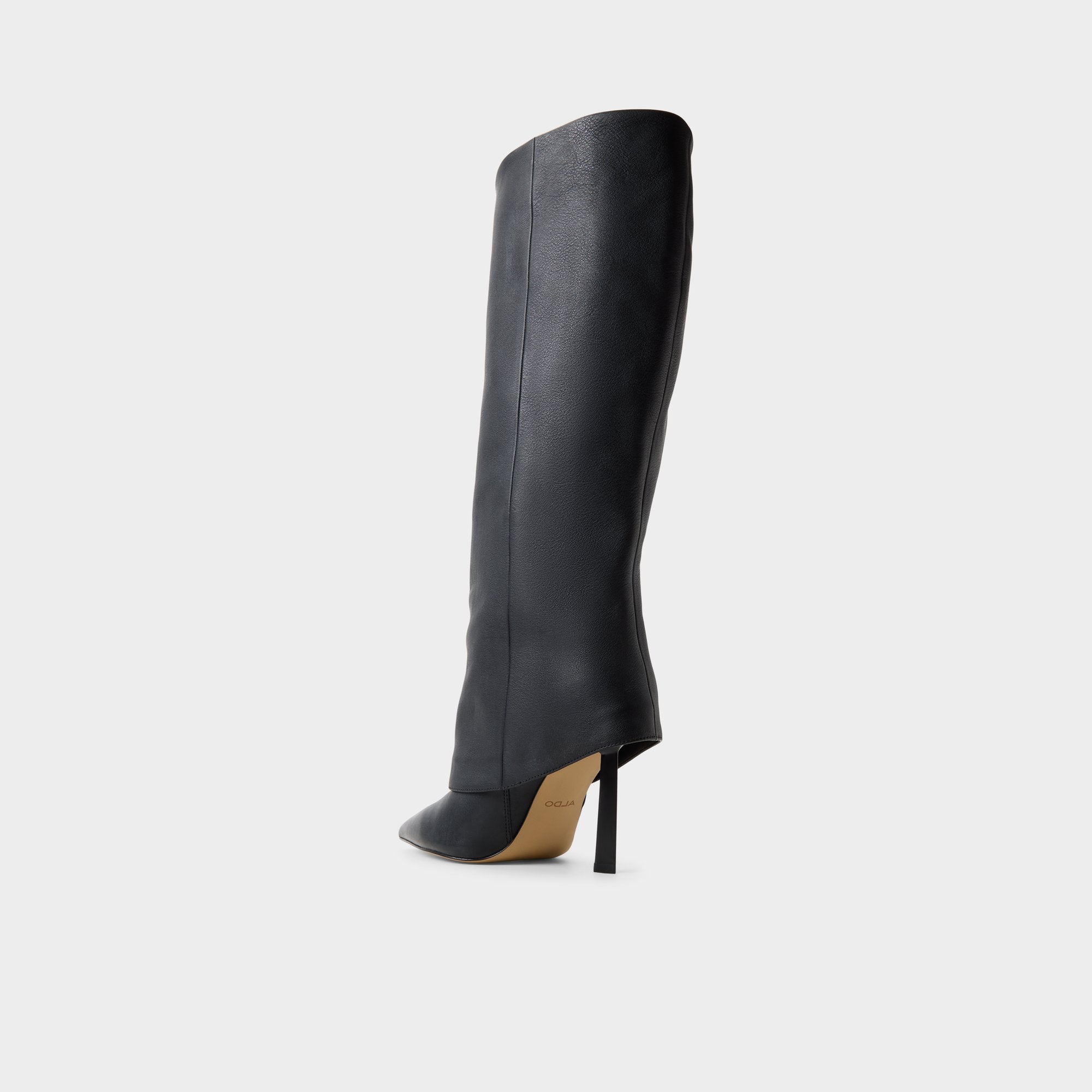 ALDO Lenoria-WC bottes hautes noires mollet large