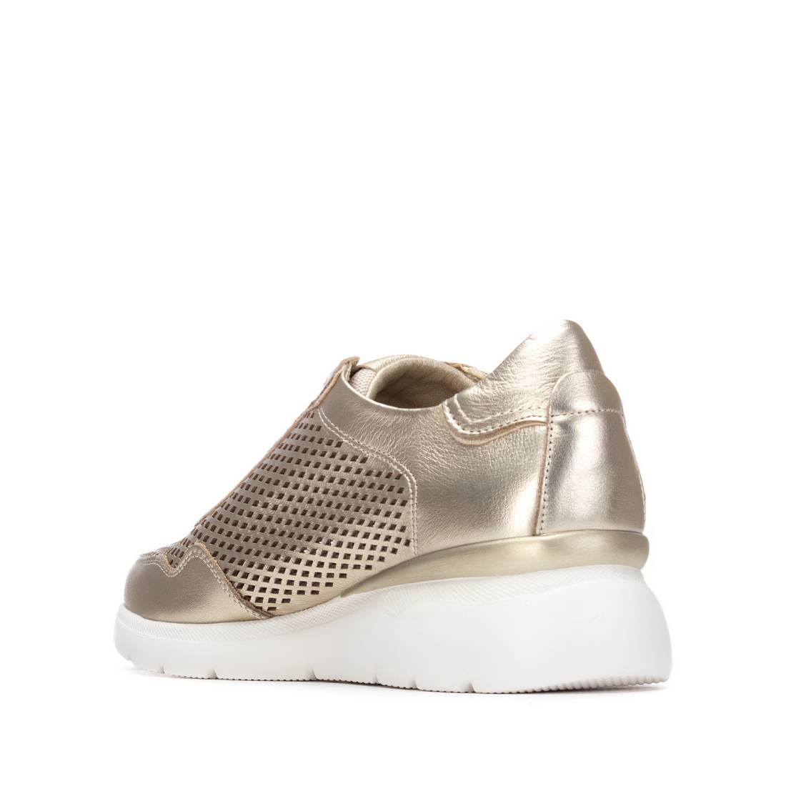 Carmela 16321103 basket femme or cuir ajouré