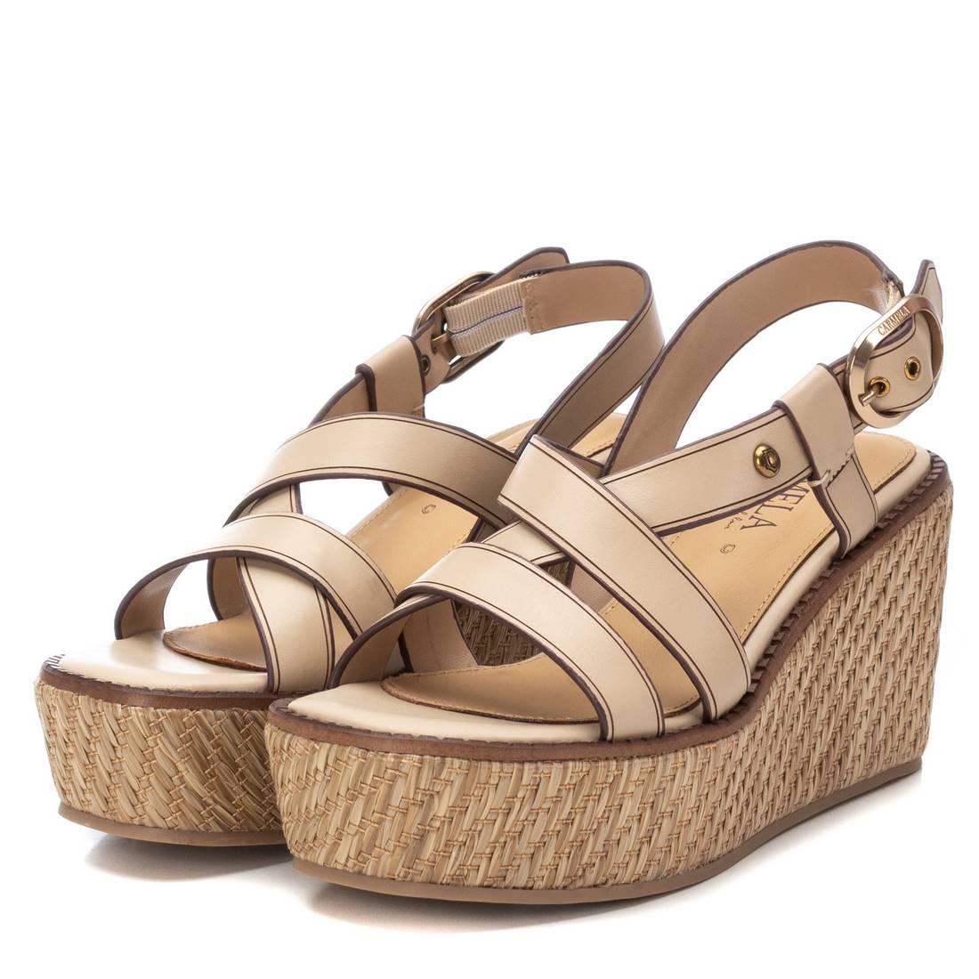 Carmela 16154601 sandale femme marron compensée