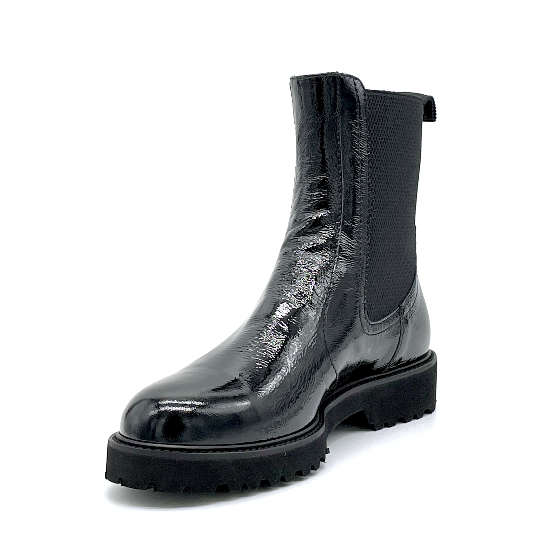 Elata 52550 boots noir vernis talon 3,5 cm