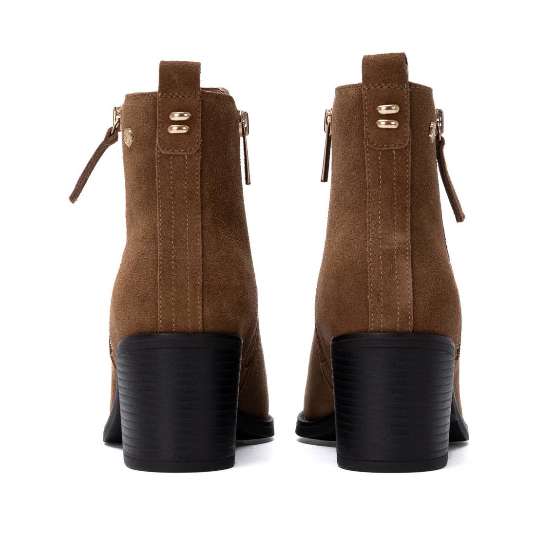 Carmela 16425704 bottines à talon camel cuir