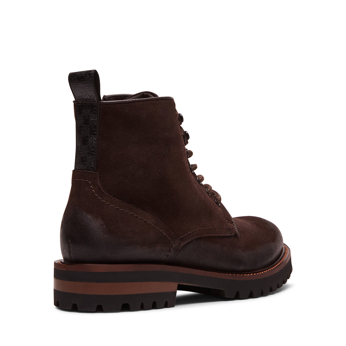 Steve Madden Montana botte homme marron daim lacets 3 cm