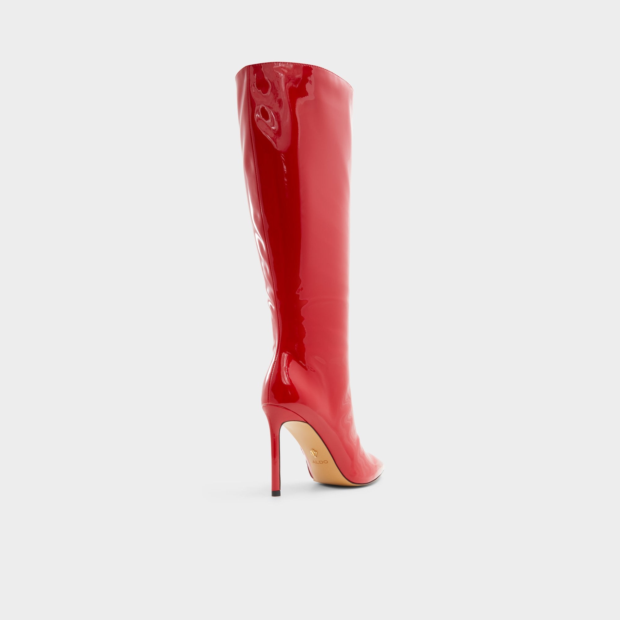 ALDO Agathea-WC bottes genou vernies mollet large