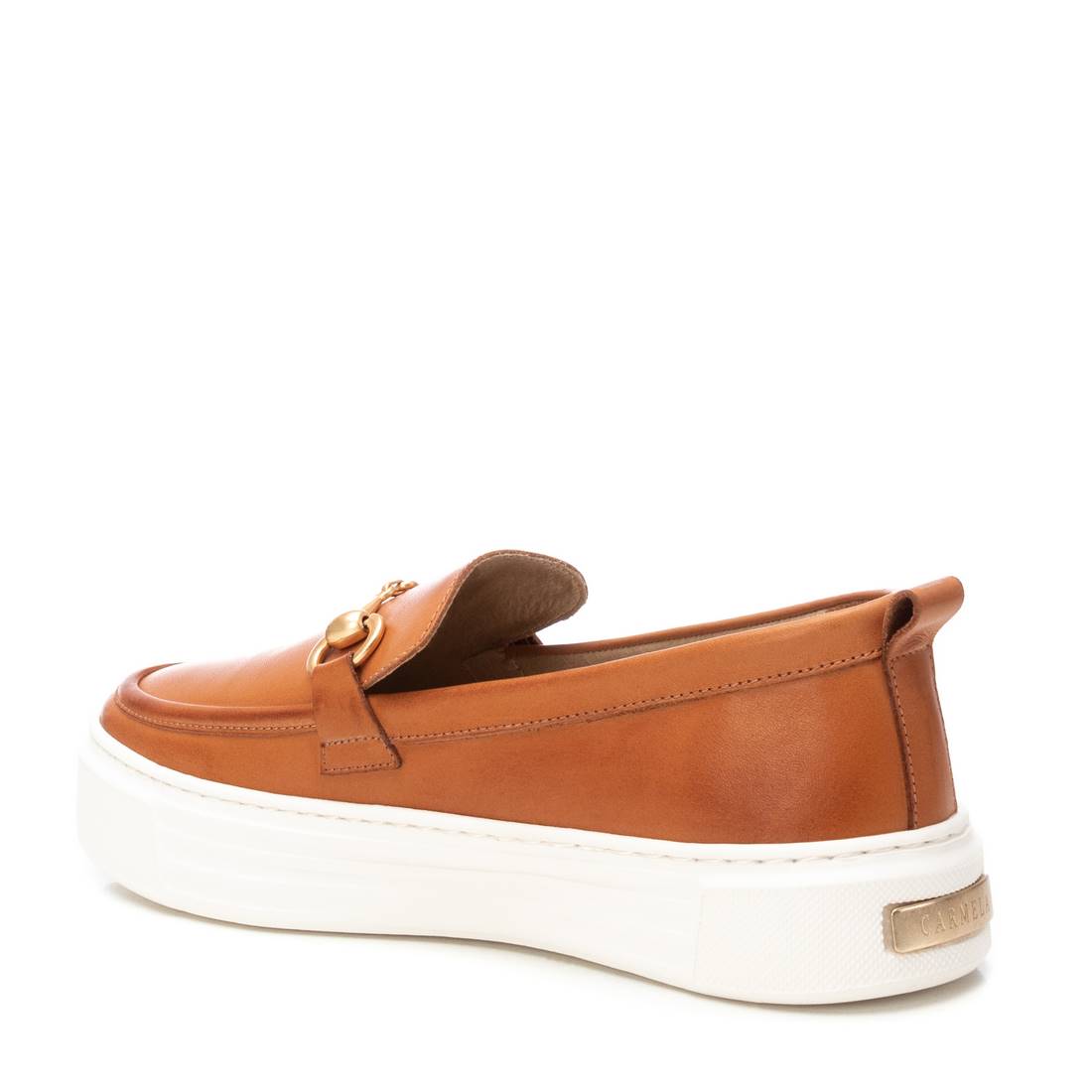 Carmela 16206502 mocassin femme camel cuir sans lacet