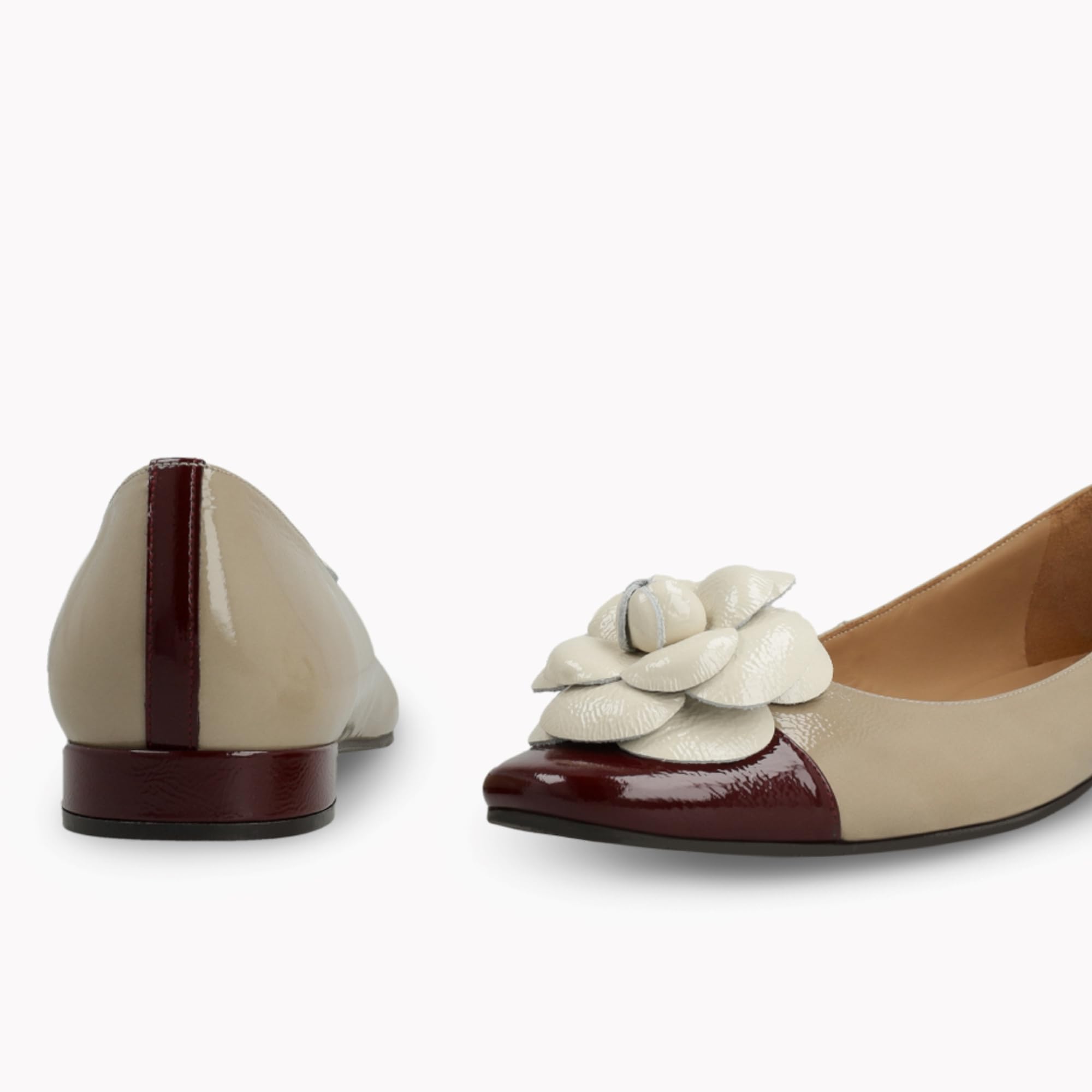 LODI Amena ballerines beige cuir véritable