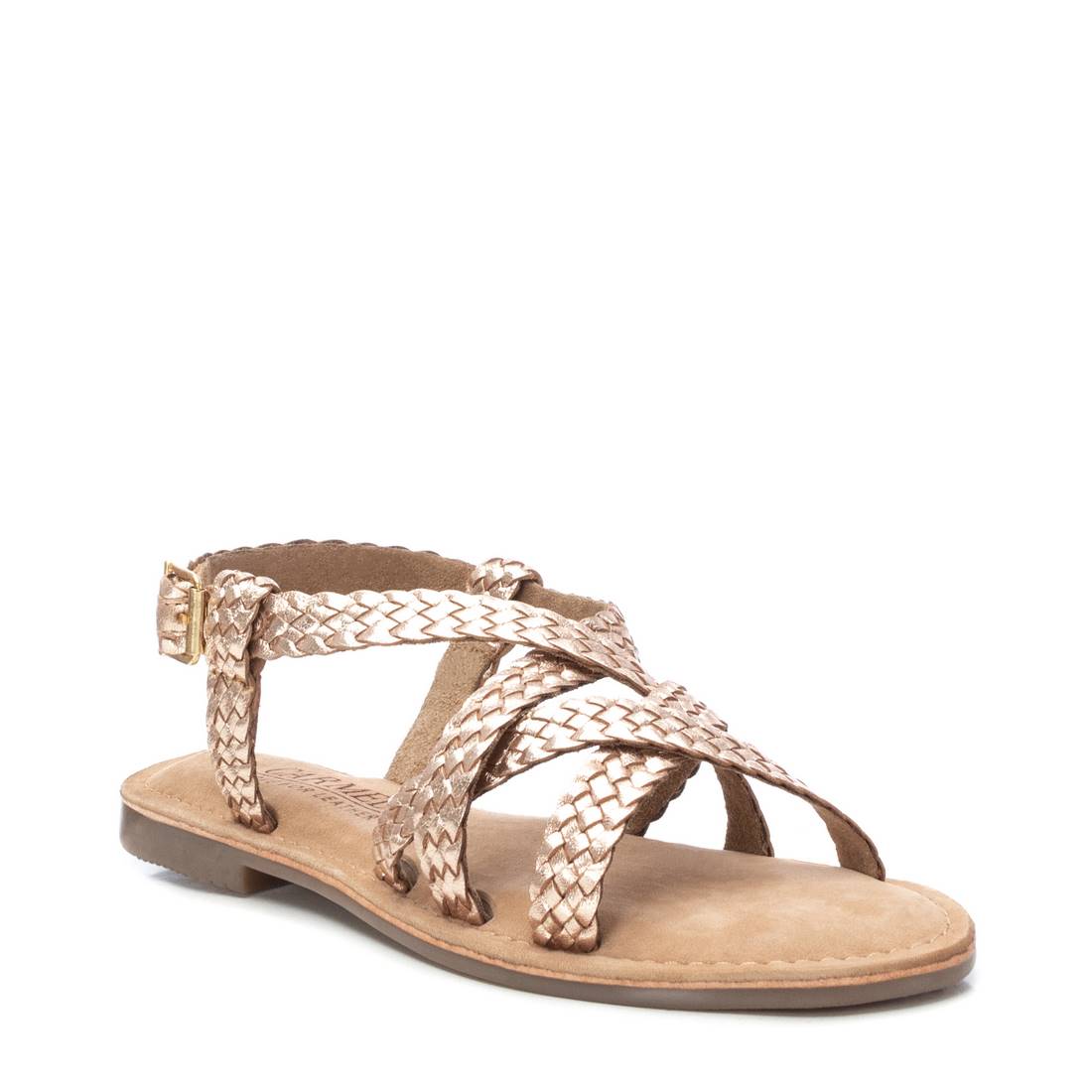 Carmela 16164801 sandales cuir doré tressé