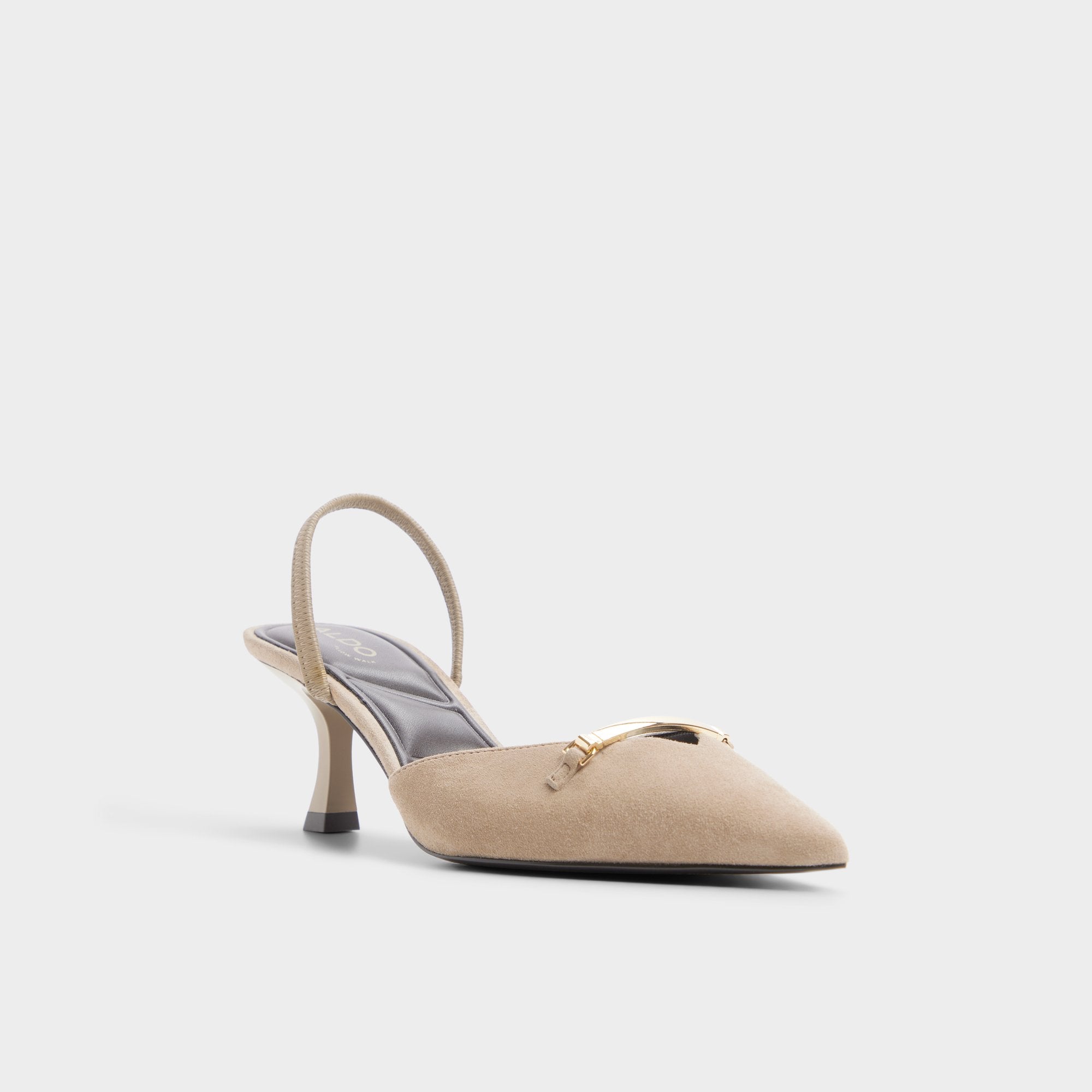 ALDO Nailah escarpins suède beige talon kitten