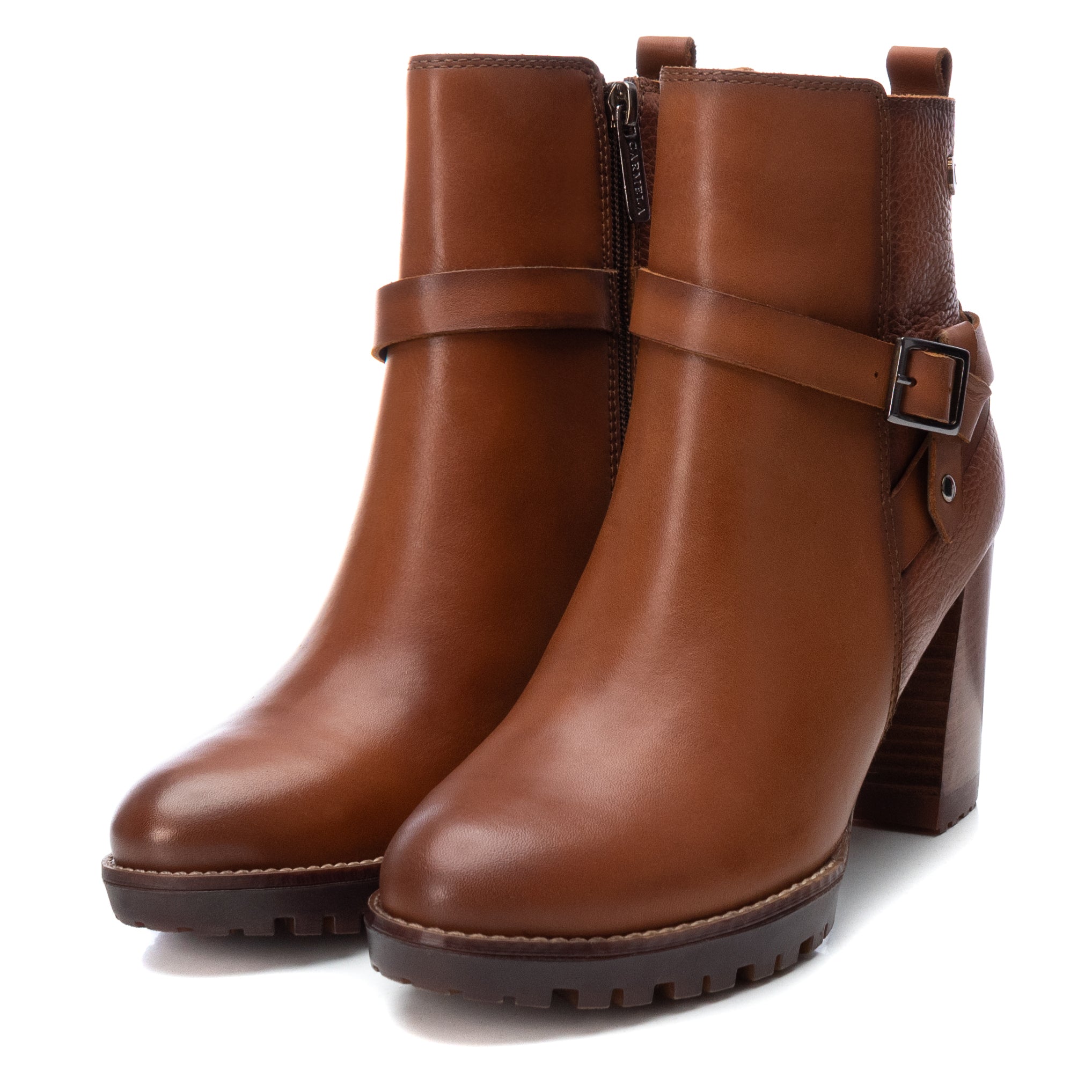 Carmela 16005601 bottines femme marron cuir talon 8 cm