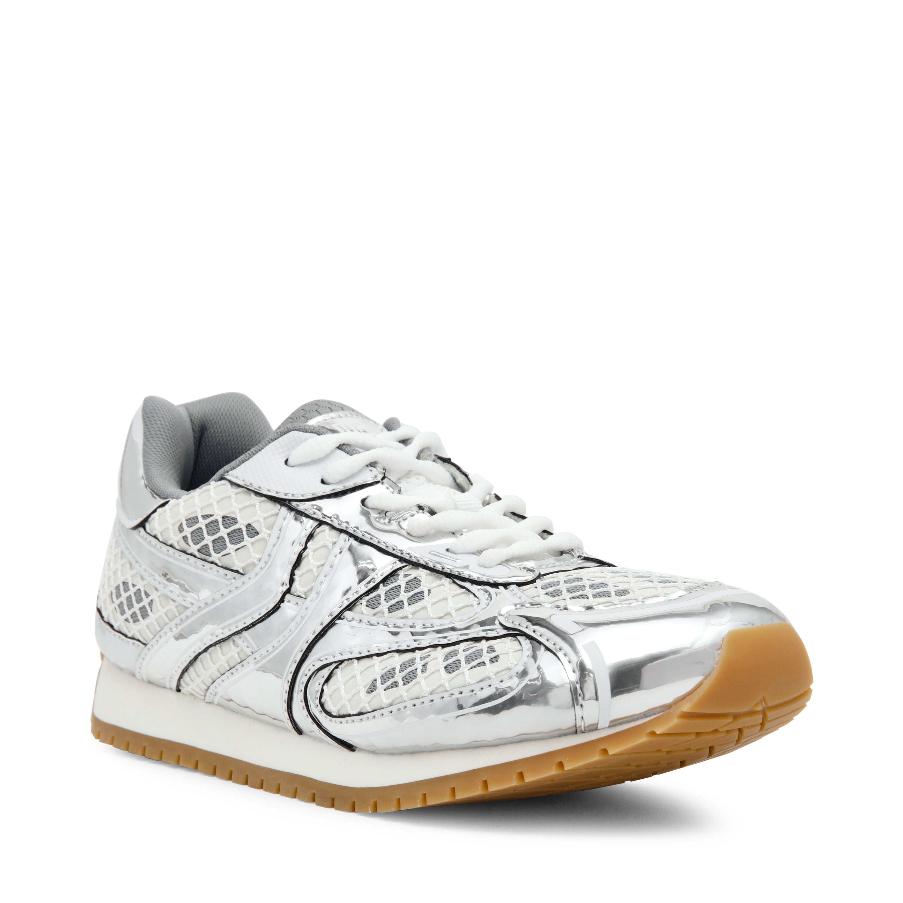 Steve Madden Pager baskets argentées à lacets