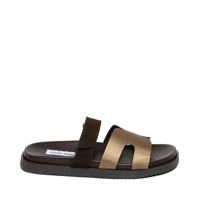 Steve Madden Missile-E sandale bronze satin plate 2 cm