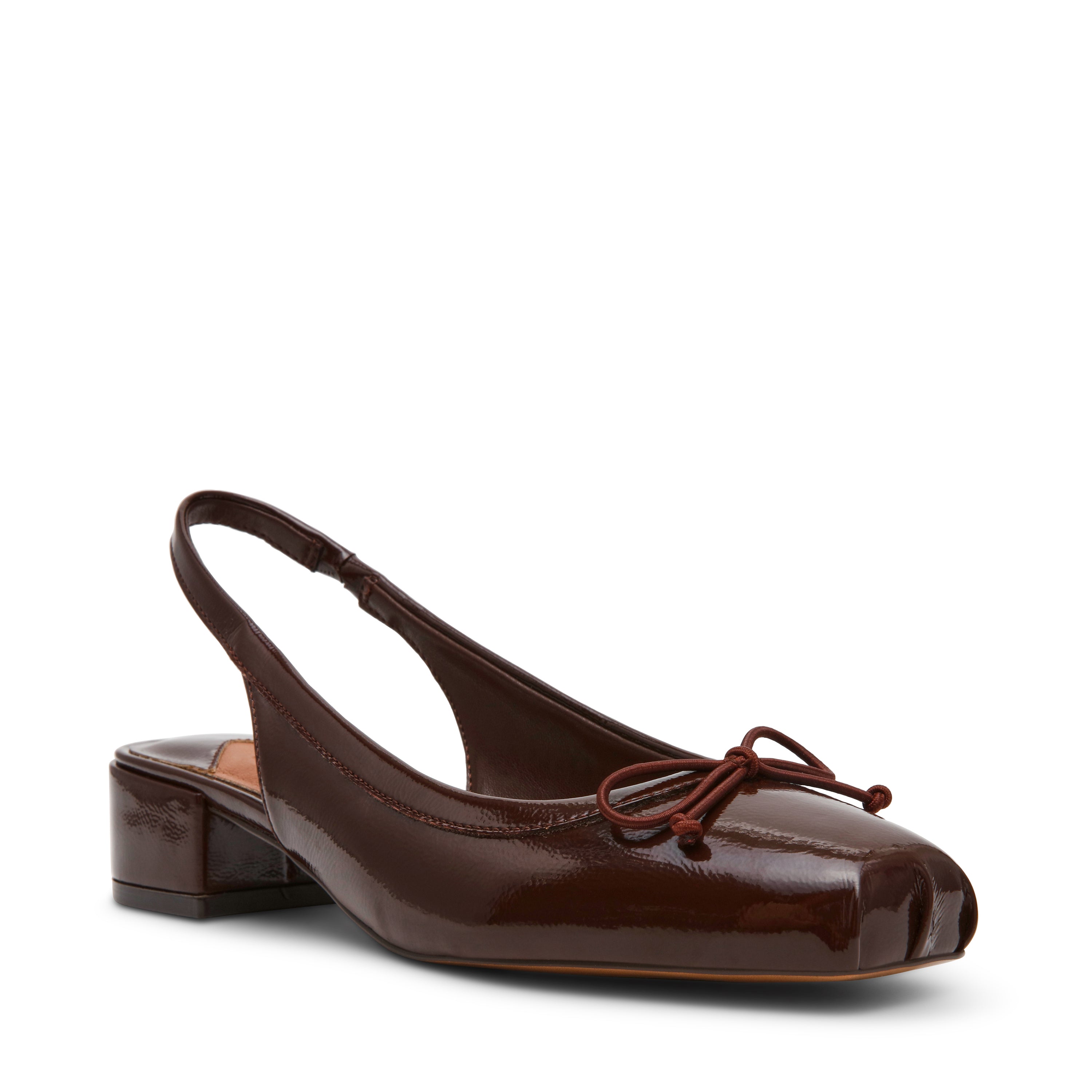 Steve Madden Loved Ballerines Marron Verni Slingback