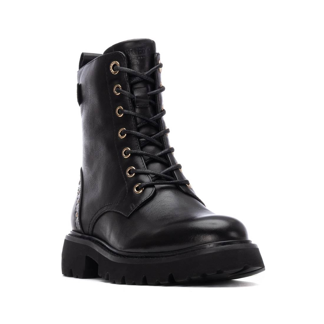 Carmela 16266504 bottines femme noires imprimé animal