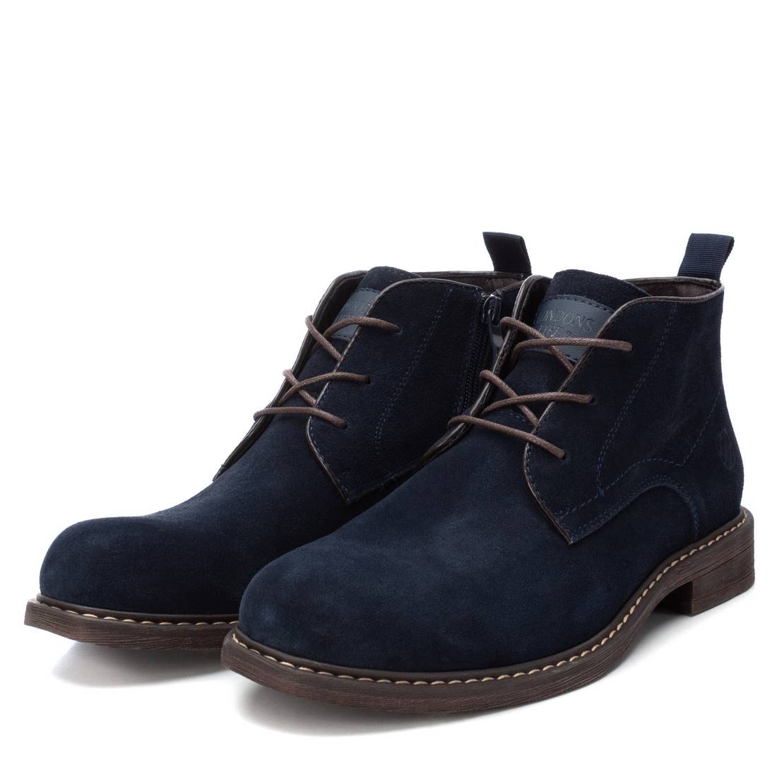 Carmela 16193902 bottine homme bleu cuir véritable