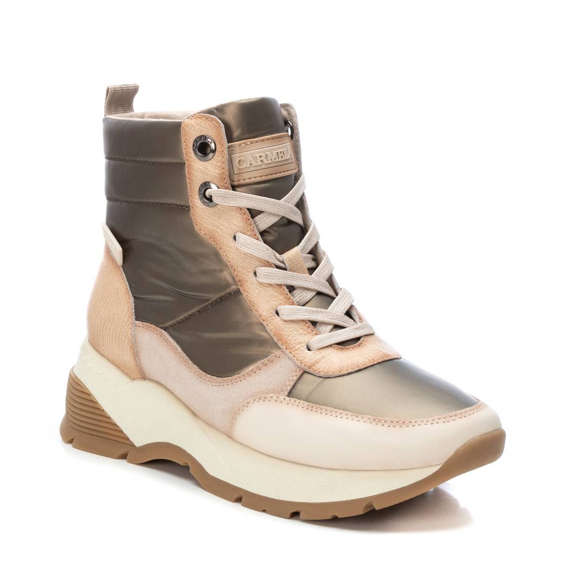 Carmela 16092702 basket montante blanche cuir