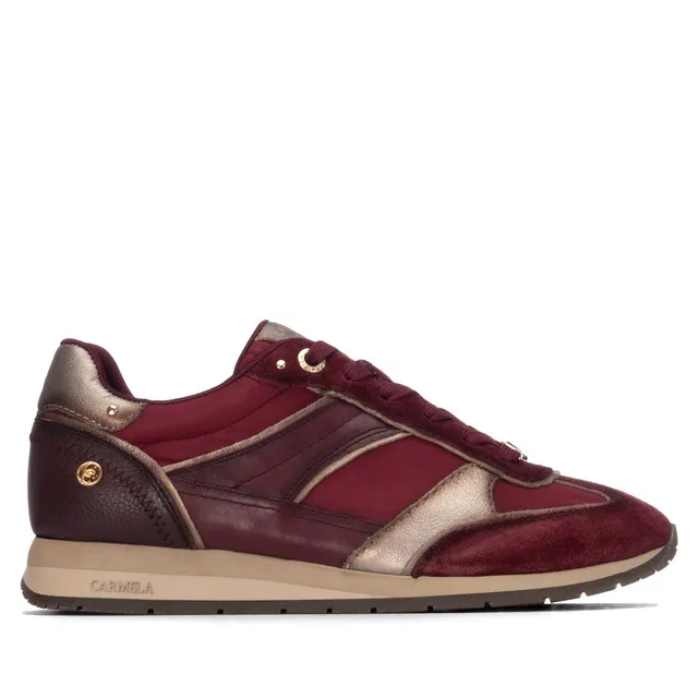Carmela 16423302 basket bordeaux cuir à lacets