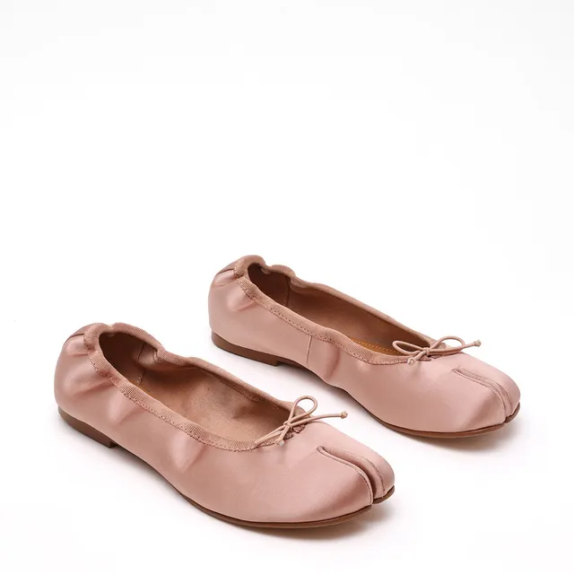 Steve Madden Carin ballerines femme blush satin bout fendu