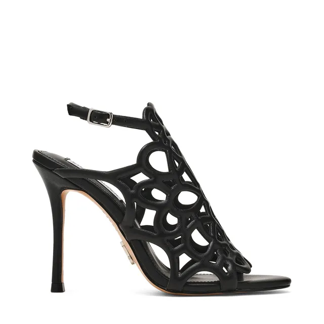 Steve Madden Popup sandales cuir noir talon 10,2 cm