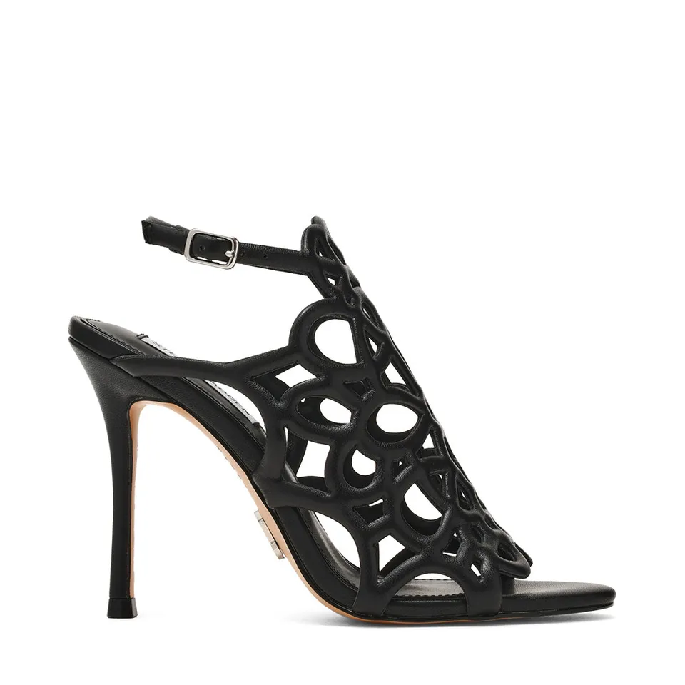 Steve Madden Popup sandales cuir noir talon 10,2 cm