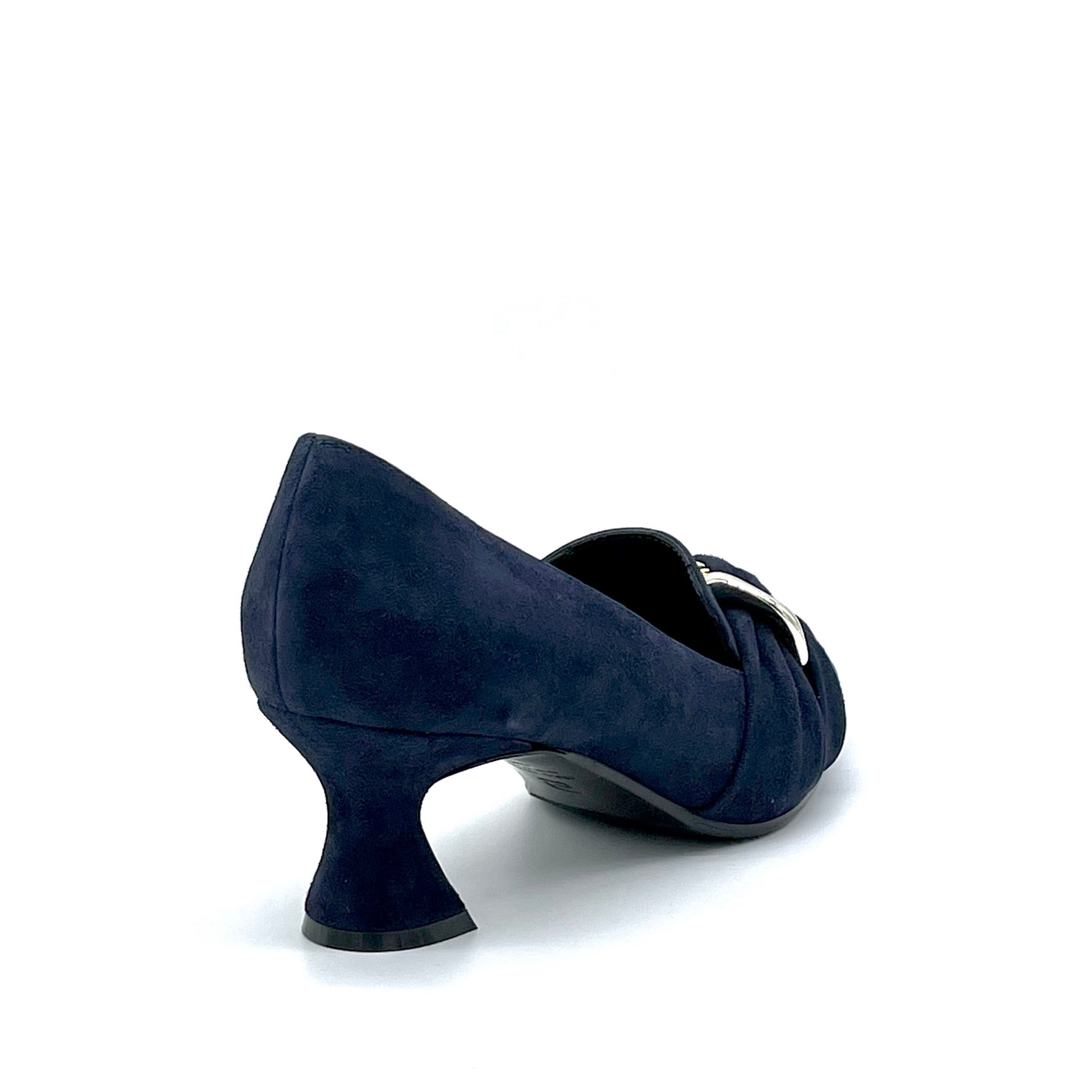 ELATA 52510 escarpins daim bleu platine talon 5,5 cm