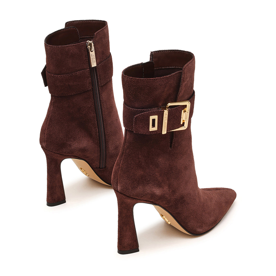 Steve Madden Sultri bottine talon daim marron chocolat