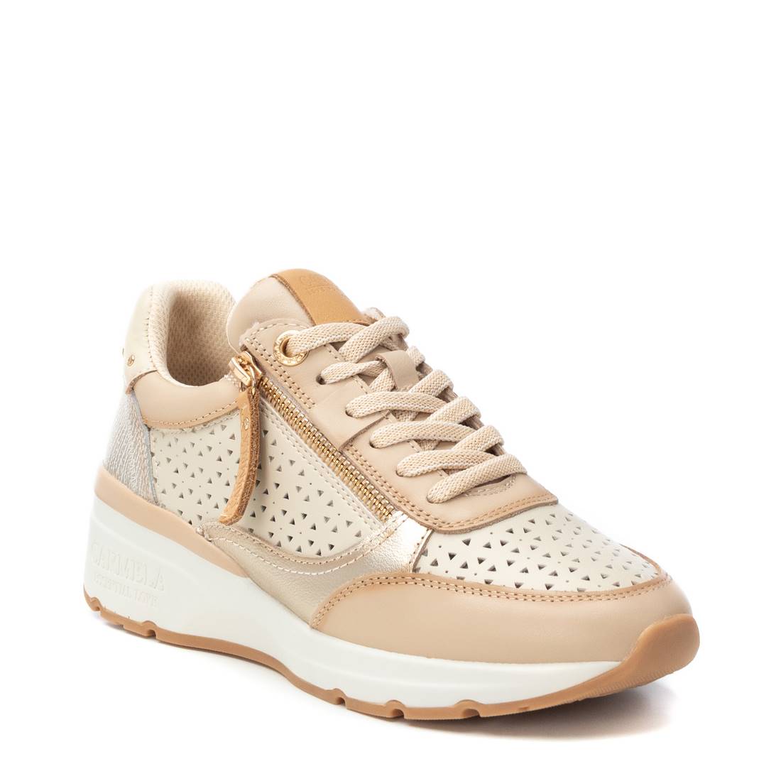 Carmela 16228101 baskets femme beige cuir