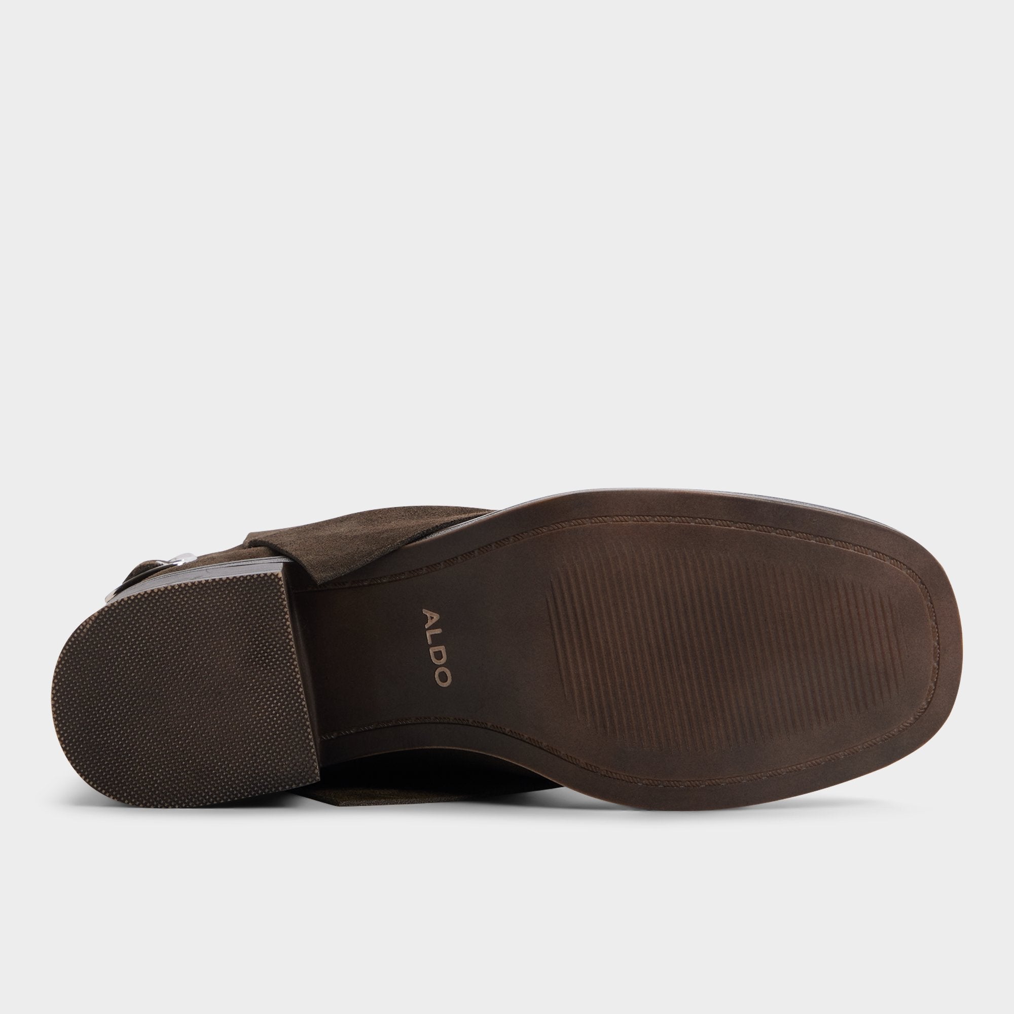 Aldo Bitse bottine suède boucle talon bloc