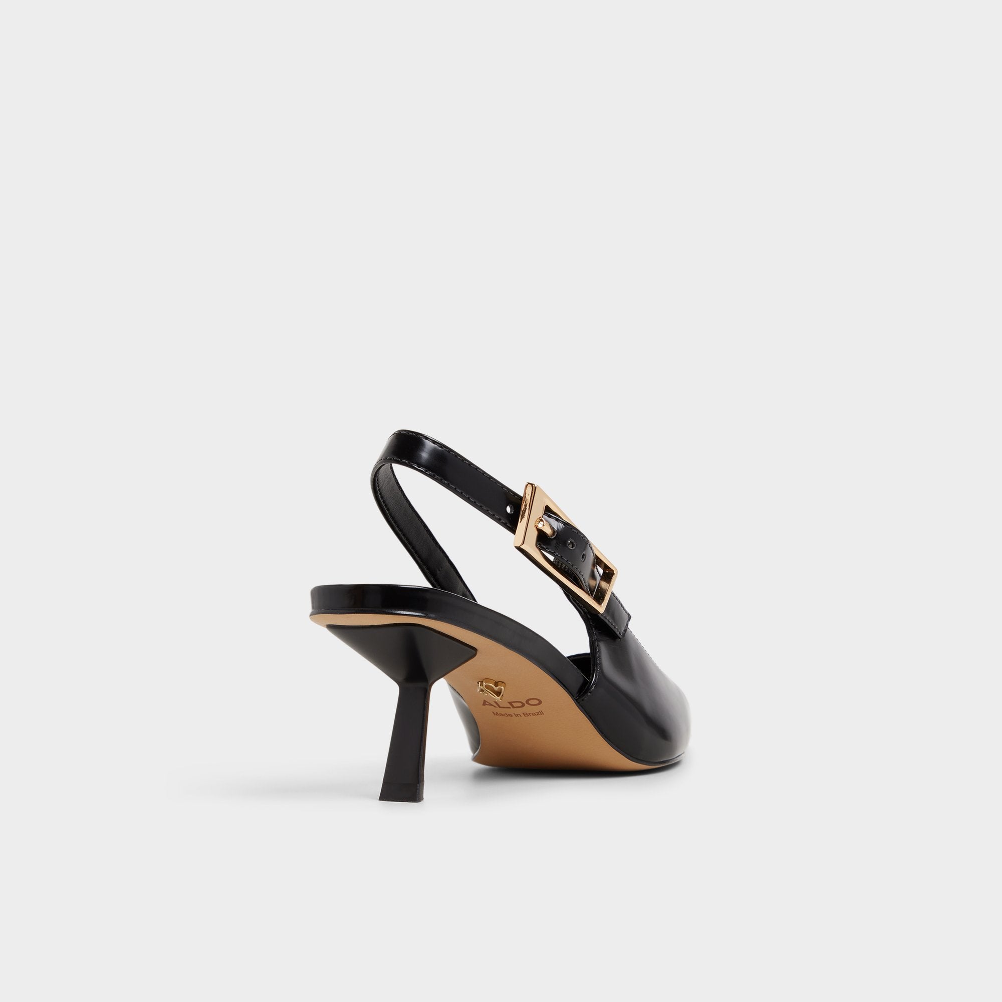 ALDO Nealie slingback cuir verni noir