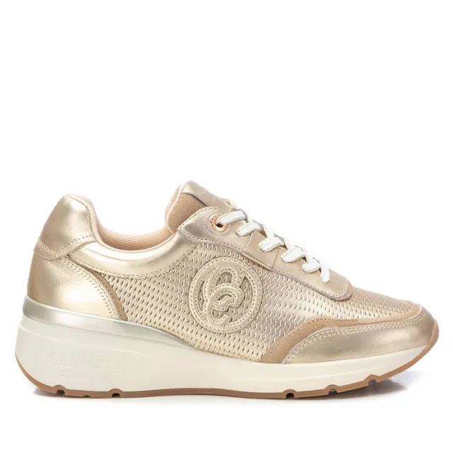 Carmela 16142002 Sneakers Femme Doré Cuir Plat