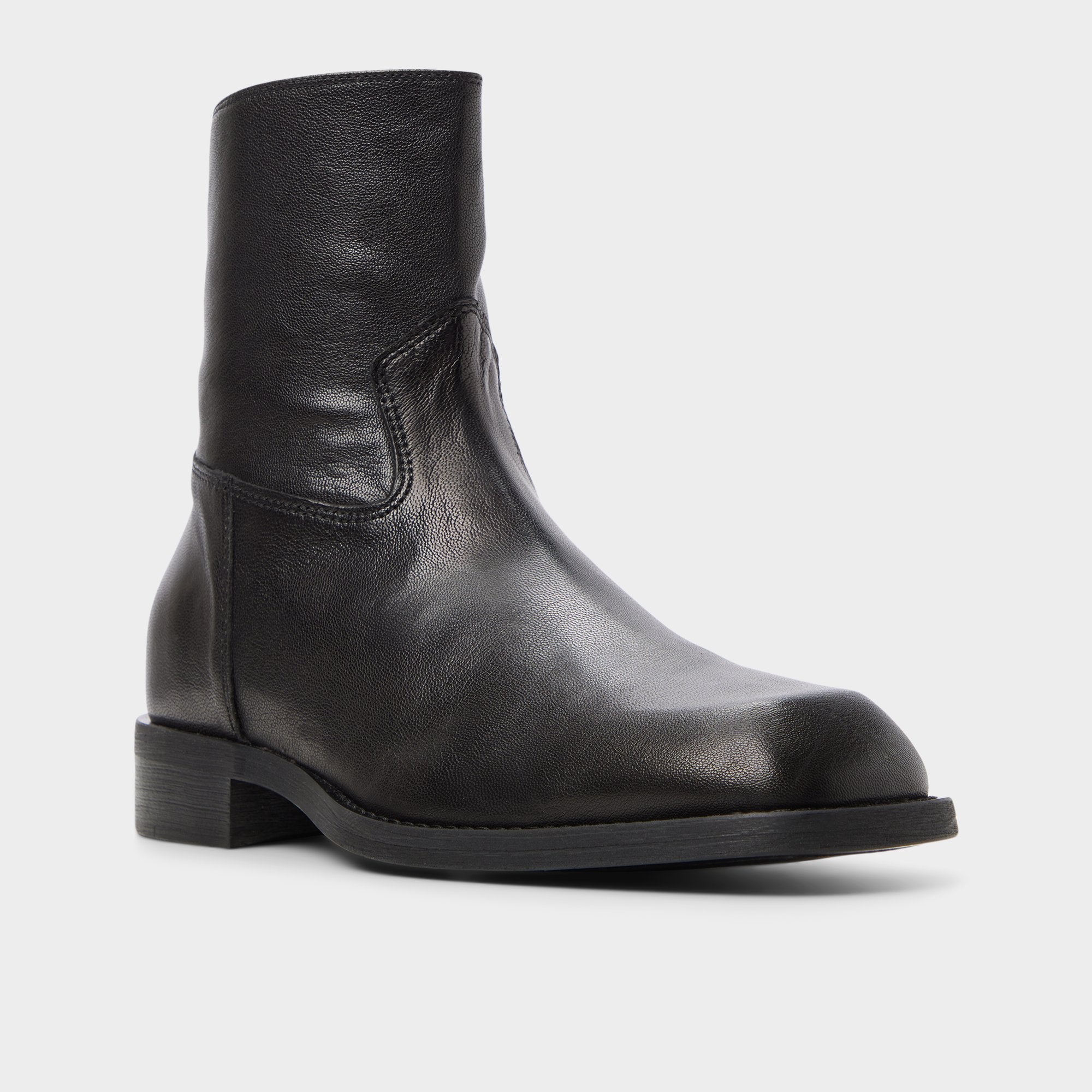 Aldo Todi bottines noires cuir talon carré