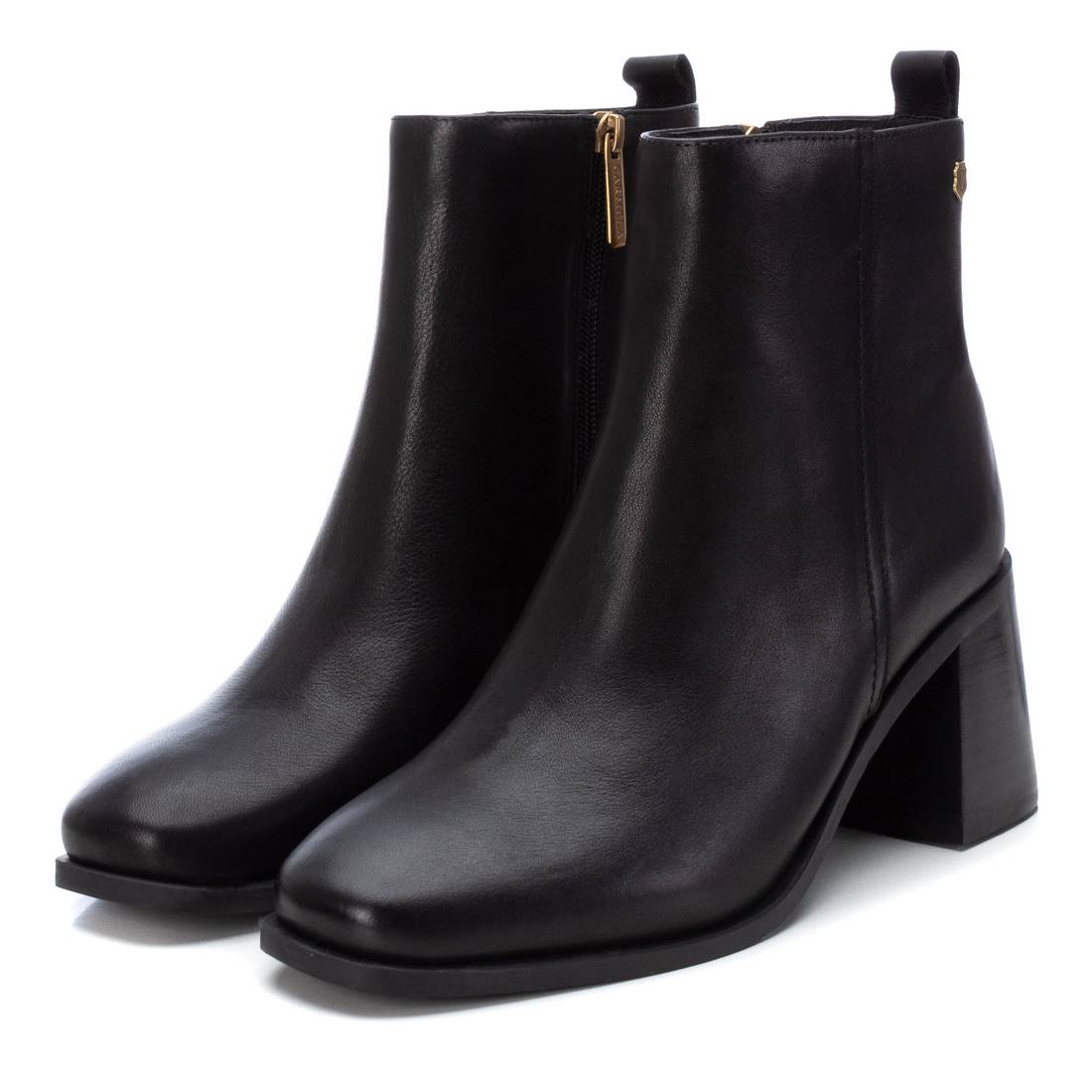 Carmela 16122801 bottines cuir noir talon 7 cm