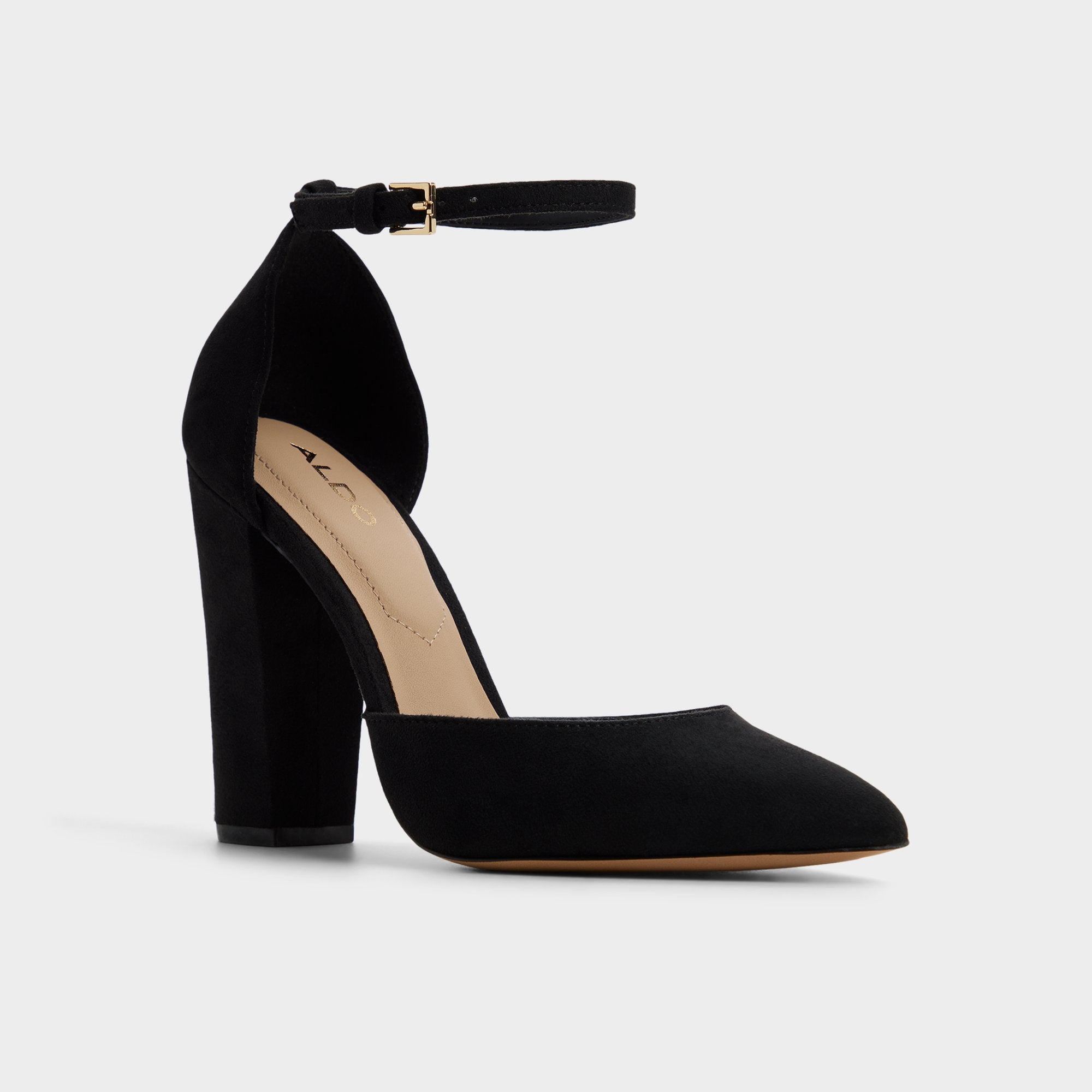 ALDO Nicholes escarpins talon bloc noirs