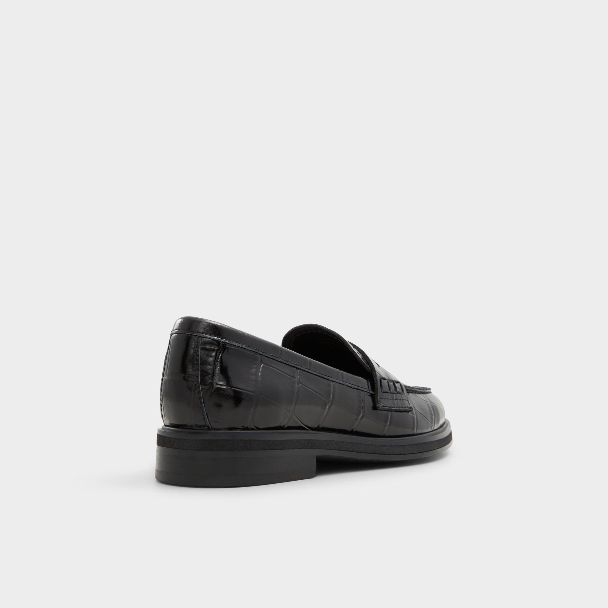 ALDO Lededanten mocassins talon bloc croco