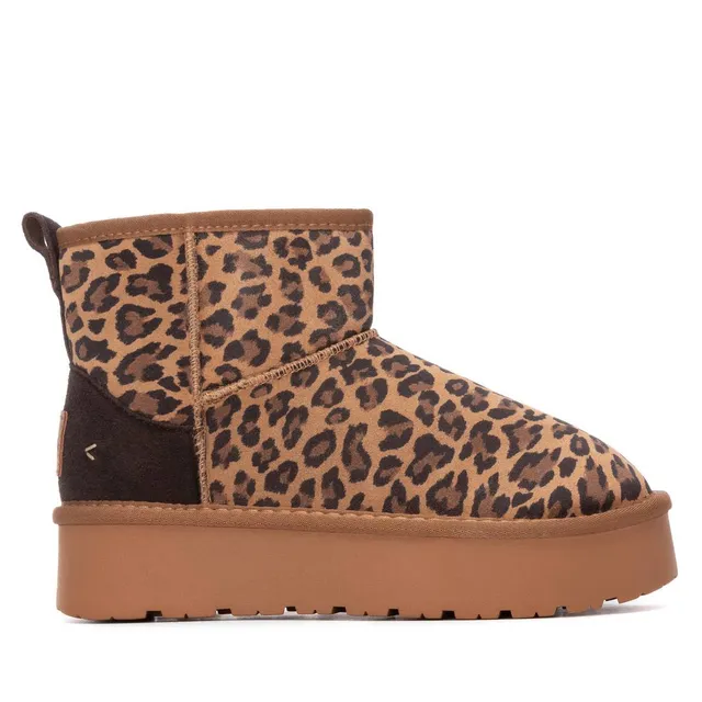 Carmela 16263206 bottine femme léopard fourrée