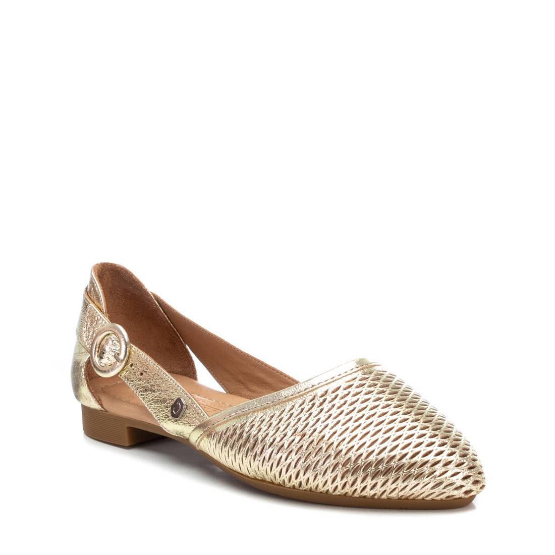 Carmela 16076009 ballerine cuir doré plat
