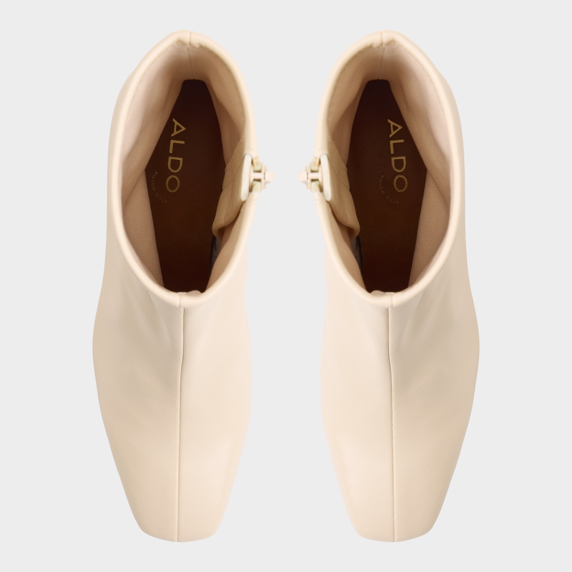 ALDO Kayia bottines crème talon bloc