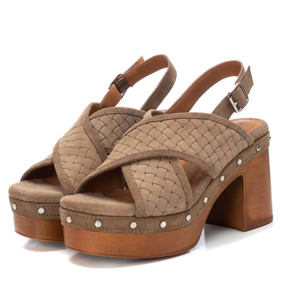 Carmela 16061603 sandale suède marron talon 10 cm