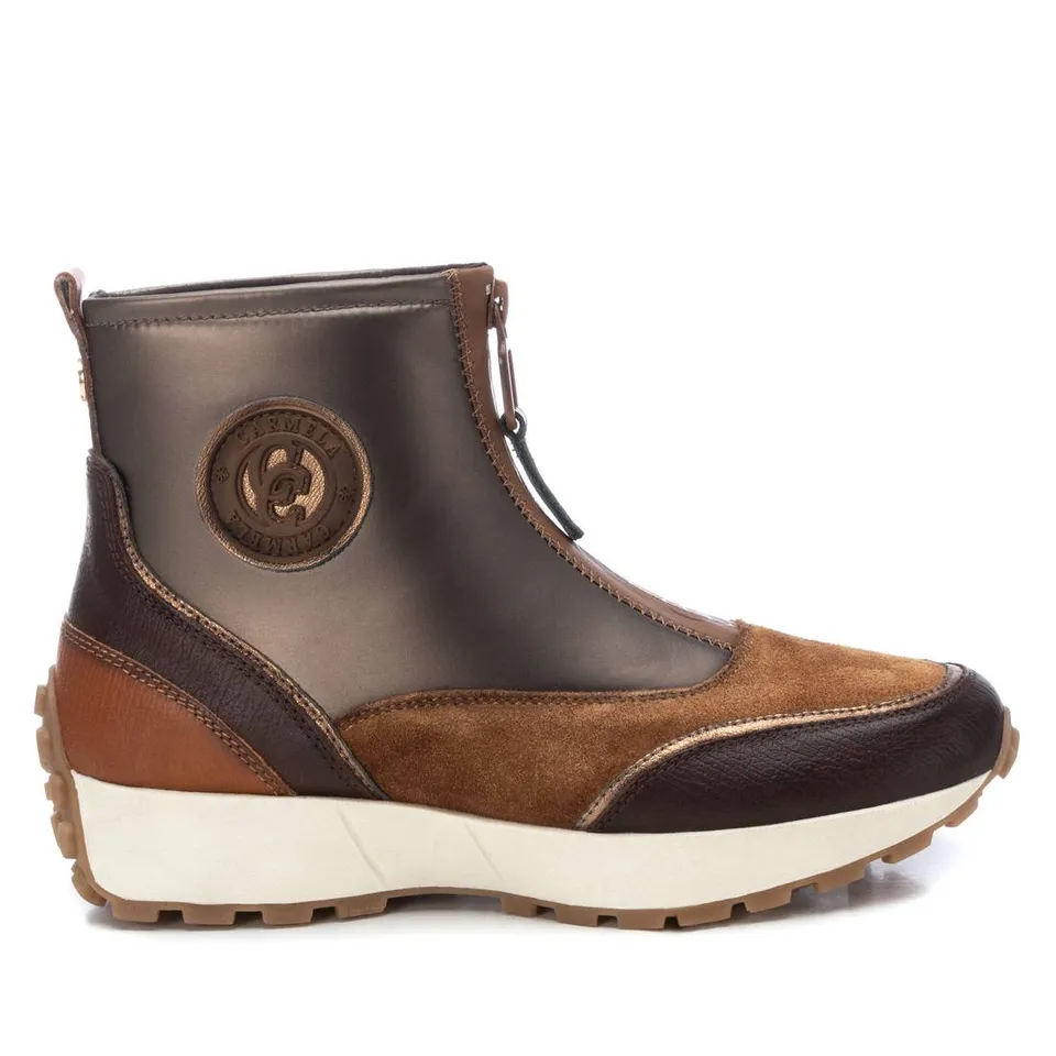 Carmela 16199501 bottines femme marron cuir zip